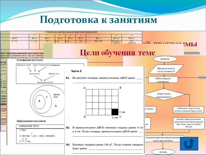 Подготовка к занятиям