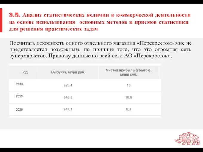 3.5. Анализ статистических величин в коммерческой деятельности на основе использования основных методов и