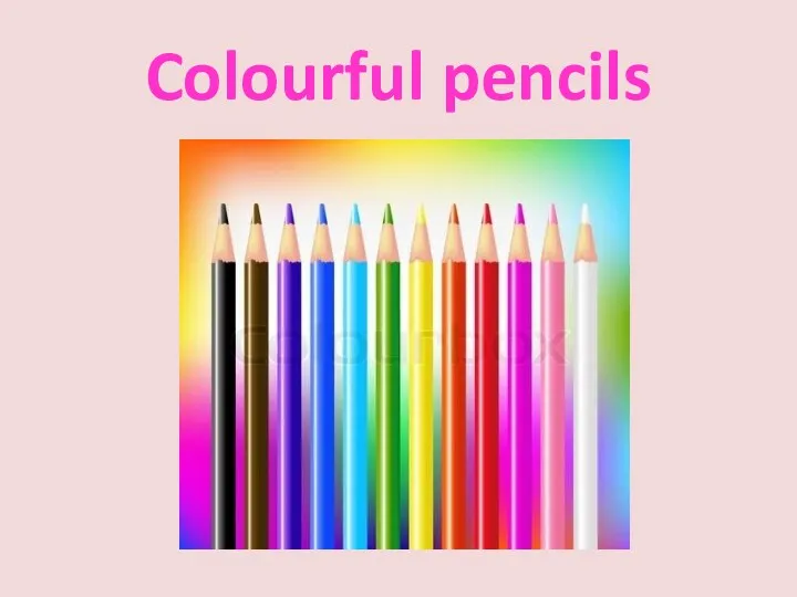 Colourful pencils