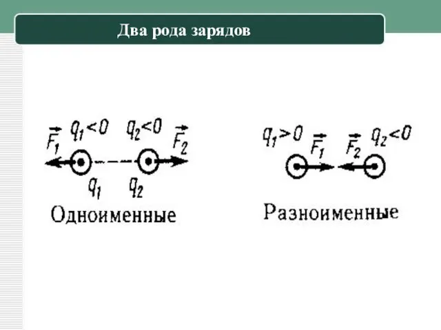 Два рода зарядов