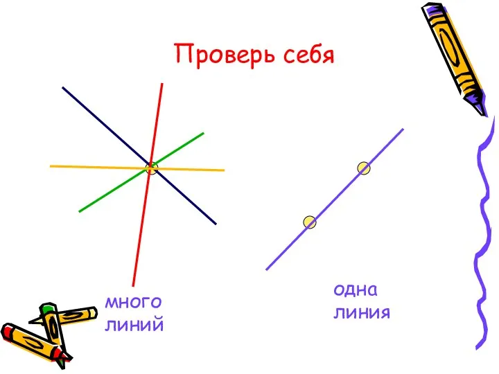 Проверь себя много линий одна линия