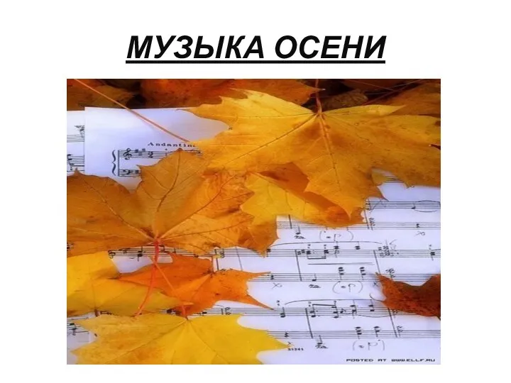 МУЗЫКА ОСЕНИ