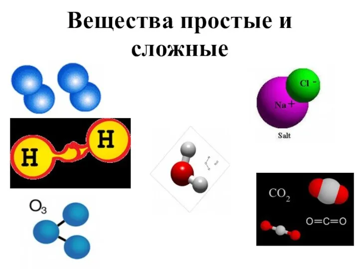 Вещества простые и сложные