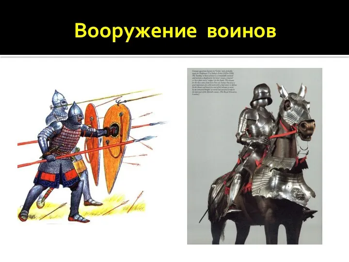 Вооружение воинов