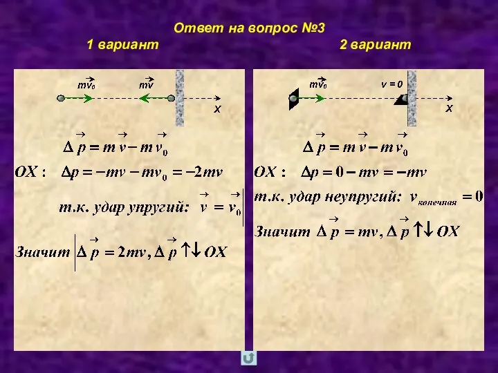 Ответ на вопрос №3 1 вариант 2 вариант