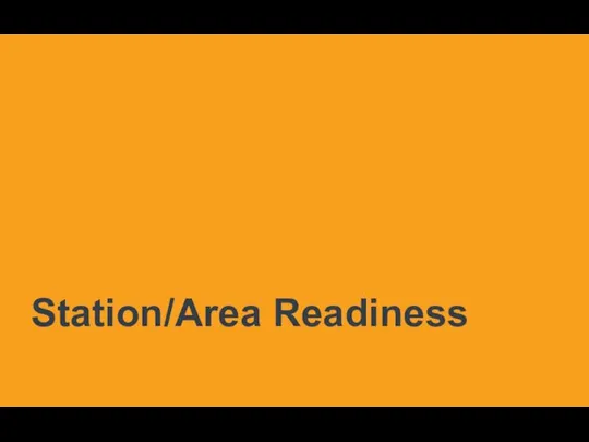 Station/Area Readiness