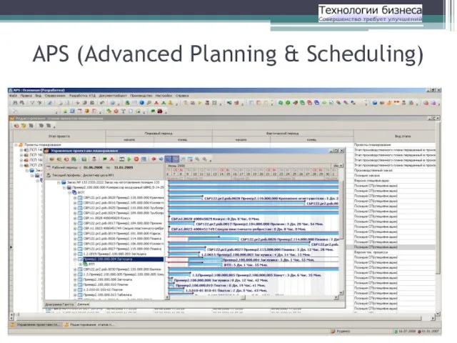 APS (Advanced Planning & Scheduling)