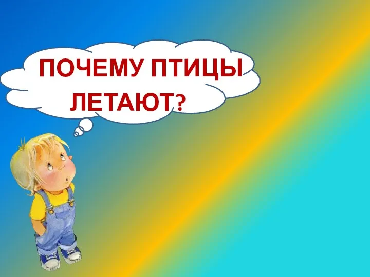 ПОЧЕМУ ПТИЦЫ ЛЕТАЮТ?