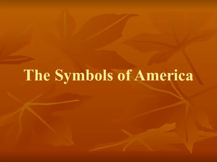 The Symbols of America