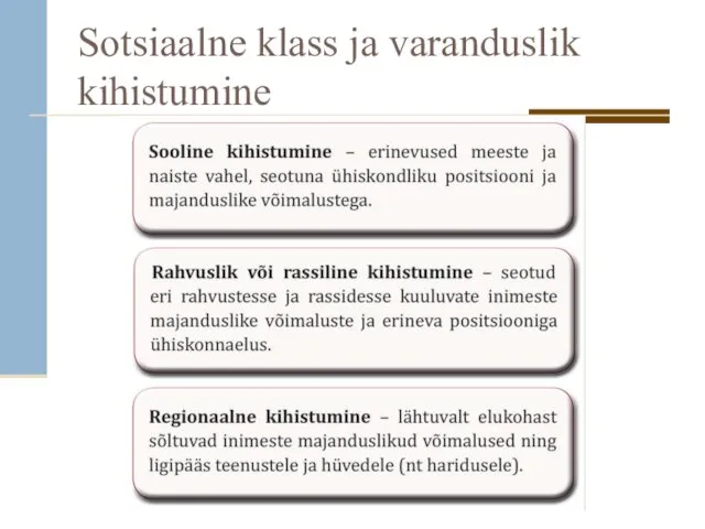 Sotsiaalne klass ja varanduslik kihistumine