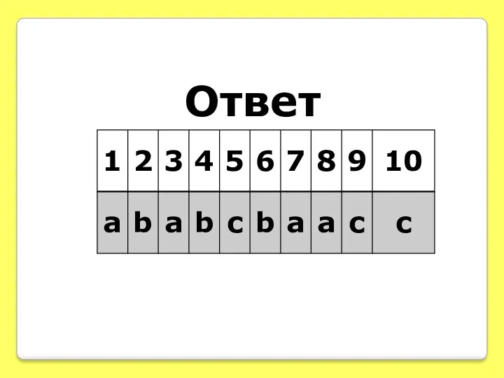 Ответ