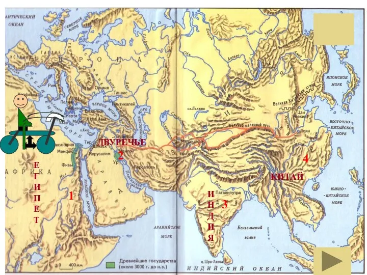 ЕГИПЕТ ДВУРЕЧЬЕ ИНДИЯ КИТАЙ 1 2 3 4