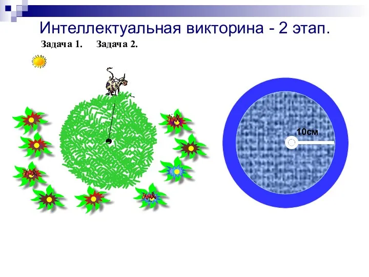 10см Интеллектуальная викторина - 2 этап. Задача 1. Задача 2.