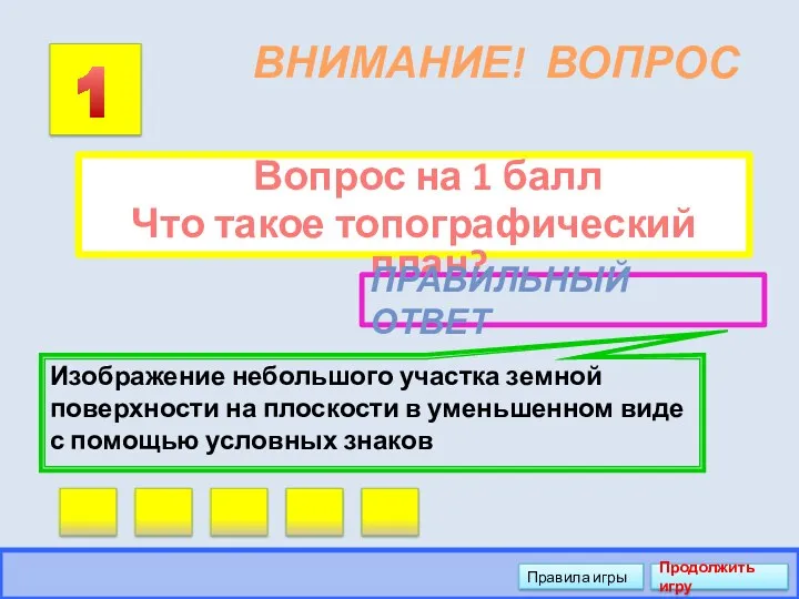 ВНИМАНИЕ! ВОПРОС Вопрос на 1 балл Что такое топографический план?