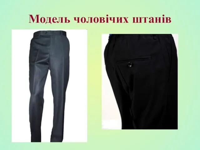Модель чоловічих штанів