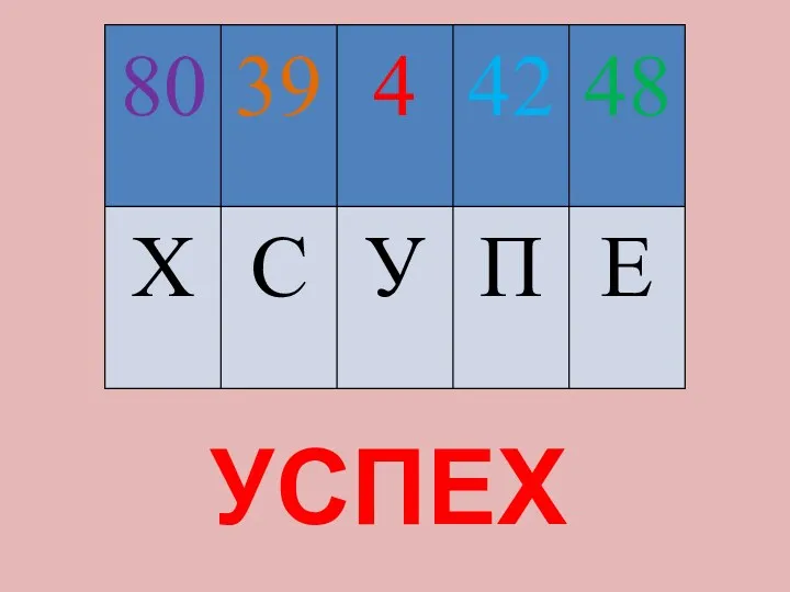 УСПЕХ