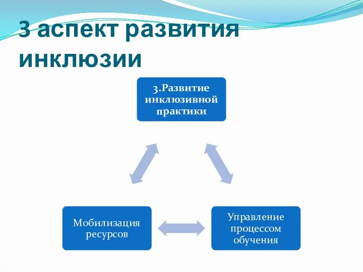 3 аспект развития инклюзии