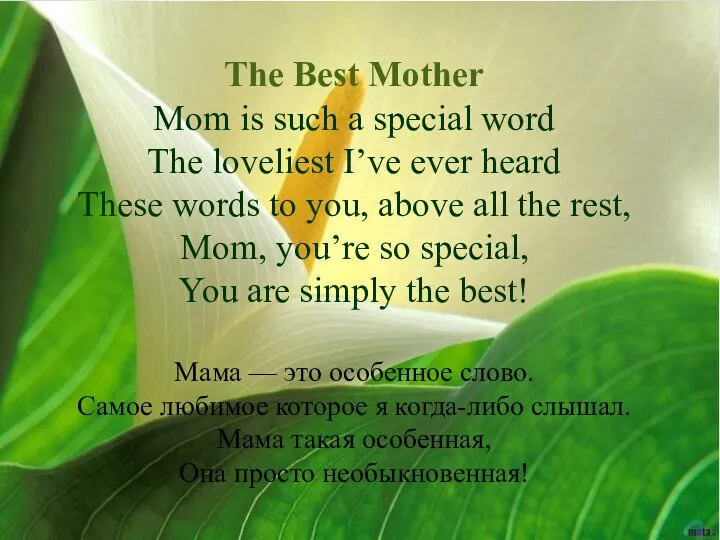 The Best Mother Mom is such a special word The