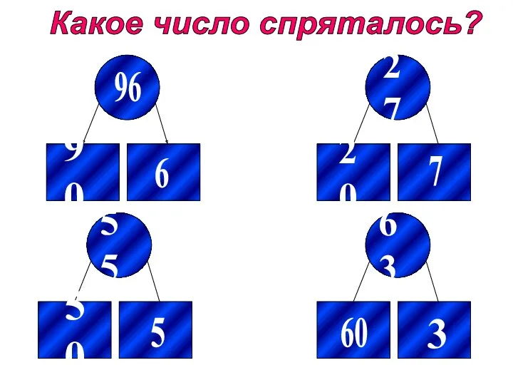 90 7 5 60 Какое число спряталось?