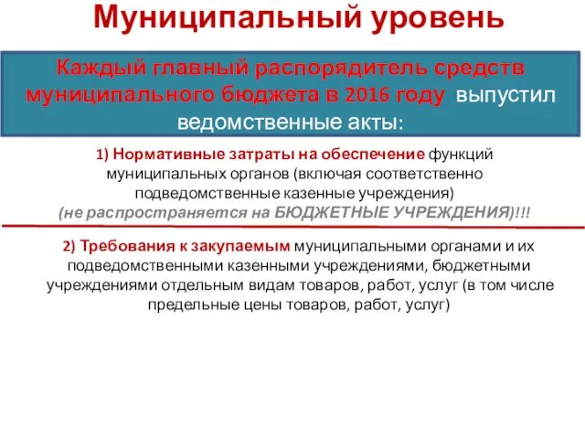 Каждый главный распорядитель средств муниципального бюджета в 2016 году выпустил