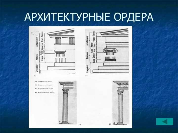 АРХИТЕКТУРНЫЕ ОРДЕРА