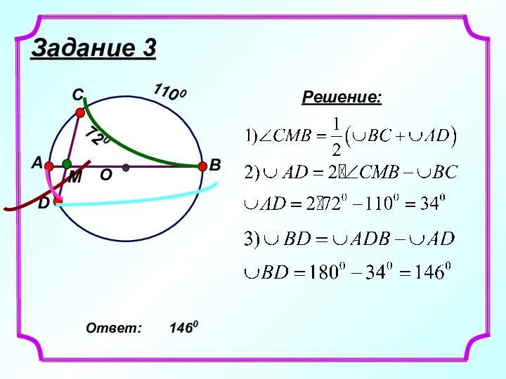 Задание 3 Решение: Ответ: 1460