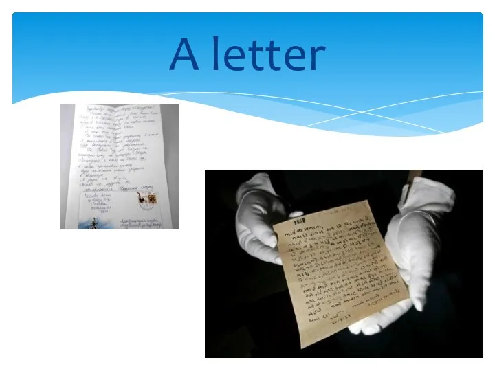 A letter