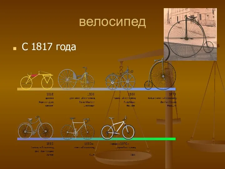 велосипед С 1817 года