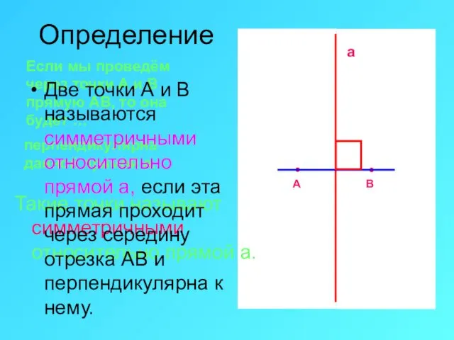 Если мы проведём через точки А и В прямую АВ,