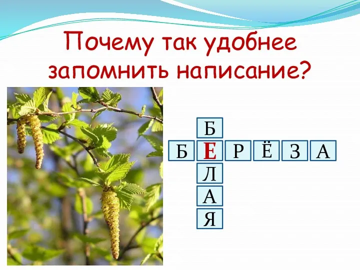 Почему так удобнее запомнить написание?