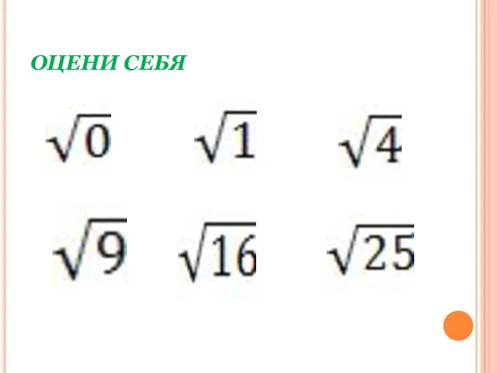 ОЦЕНИ СЕБЯ