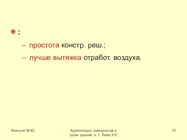 Ананьин М.Ю. Архитектура гражданских и пром. зданий, ч. 1. Тема