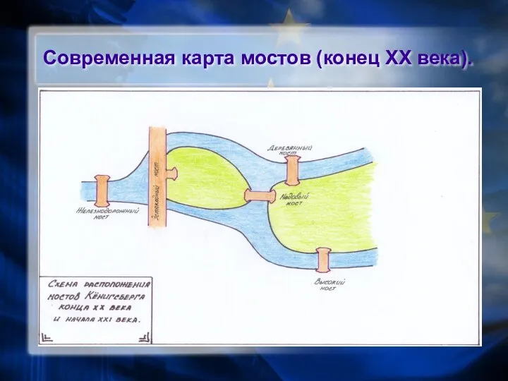 Современная карта мостов (конец XX века).