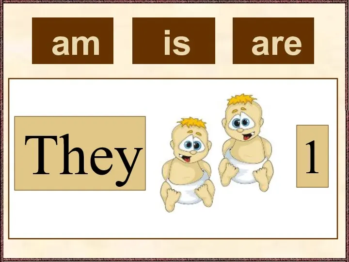 am They 1 is are