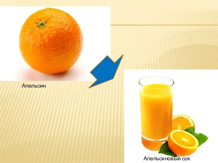 Апельсин Апельсиновый сок