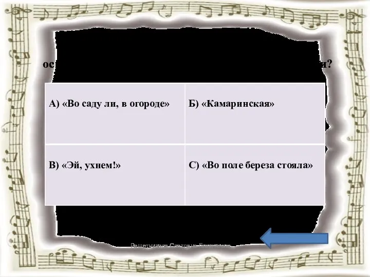 Вопрос 3 Какую народную песню П.Чайковский взял за основную тему