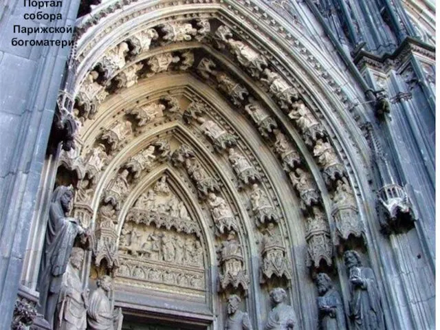 Портал собора Парижской богоматери