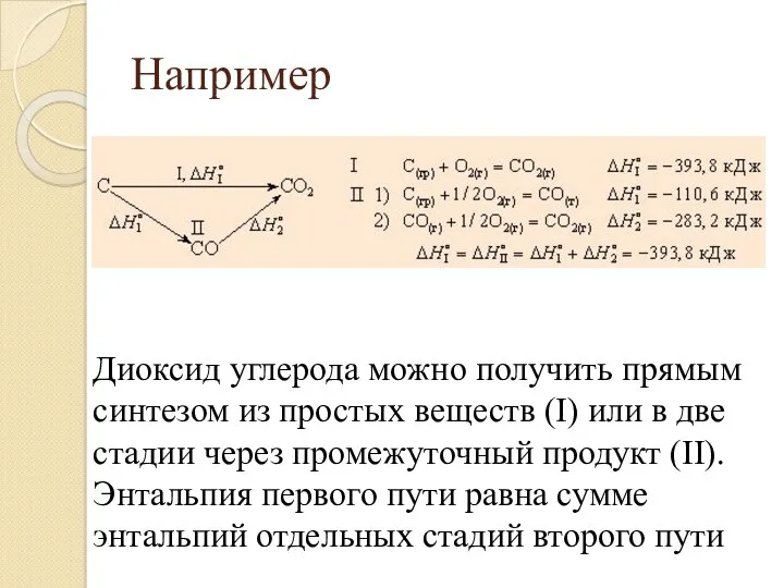 Например Диоксид углерода можно получить прямым синтезом из простых веществ