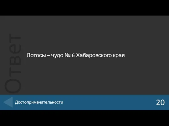 Лотосы – чудо № 6 Хабаровского края 20 Достопримечательности