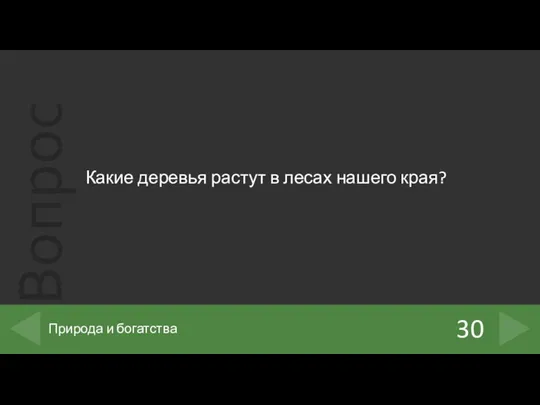 Какие деревья растут в лесах нашего края? 30 Природа и богатства