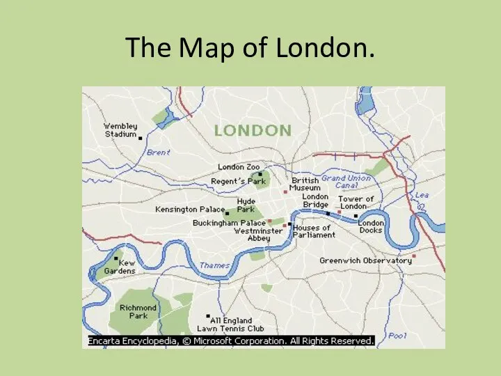 The Map of London.