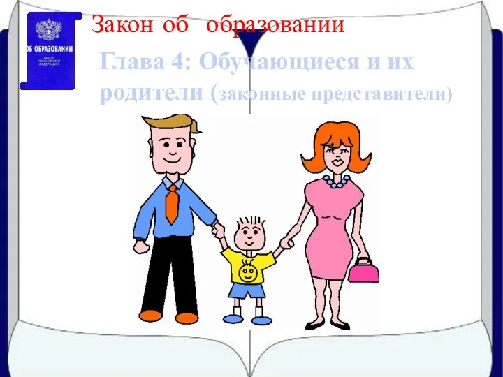 Глава 4: Обучающиеся и их родители (законные представители) Закон об образовании