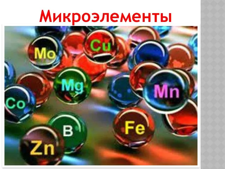 Микроэлементы