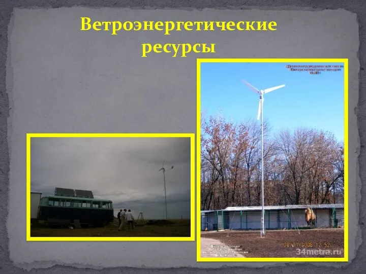 Ветроэнергетические ресурсы