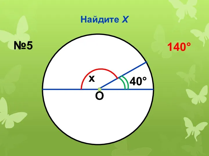 Найдите Х О x 40 №5 140