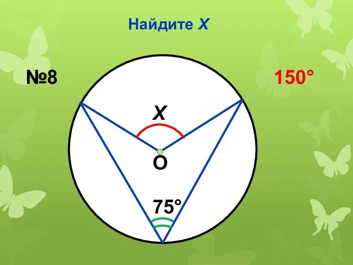 Найдите Х Х 75 №8 150 О