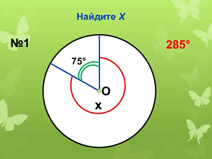 Найдите Х №1 75 x 285 О