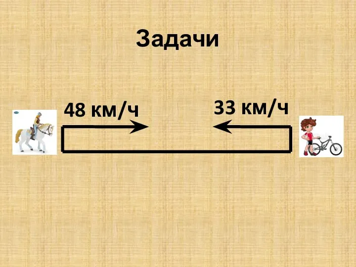 Задачи 48 км/ч 33 км/ч