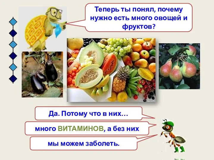 Теперь ты понял, почему нужно есть много овощей и фруктов?