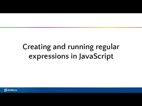 Creating and running regular expressions in JavaScript